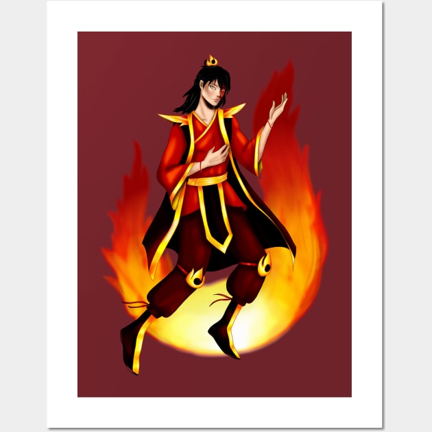 Fire Lord Zuko Wall Art by Elinor Keat